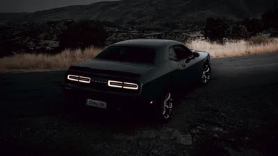 Фотографии Dodge Challenger Srt Hemi Muscle Car гора Синий авто