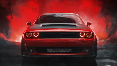 Dodge Challenger, 2020 г, картинка увернуться от демона, уклоняться фон  картинки и Фото для бесплатной загрузки