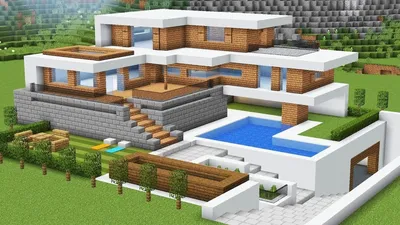 7 крутых концептов домов для опытных строителей в Minecraft