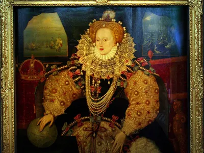 Джордж Гауэр (1540-1596).\"Сито\", портрет английской королевы Елизаветы I |  Elizabeth i, Queen of england, Anne boleyn