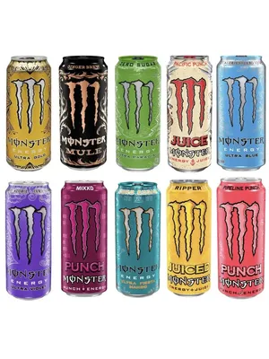 Monster energy 10 вкусов по 500мл. (Европа). Monster Energy 46913814 купить  за 2 739 ₽ в интернет-магазине Wildberries