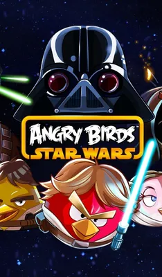 Скачать обои дроиды, Star Wars, Звездные Войны, Дарт Вейдер, Angry Birds,  Хан Соло, Оби-Ван Кеноби, Звезда Смерти, раздел игры в разрешении 600x1024