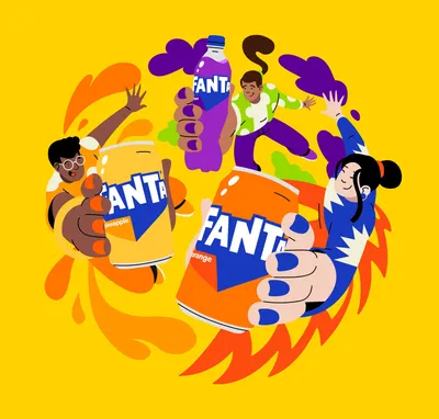 Fanta rebrands with \"truly playful\" universal identity