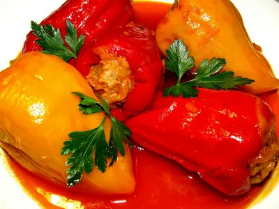 Фаршированные перцы рецепт – Армянская кухня: Основные блюда. «Еда»