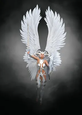 Beautiful blonde woman with angel wings. Fantasy portrait of a beautiful  young woman with white wings, White angel with wings, AI Generated 33863597  Stock Photo at Vecteezy