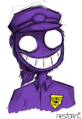 Фиолетовый человек фнаф» — создано в Шедевруме
