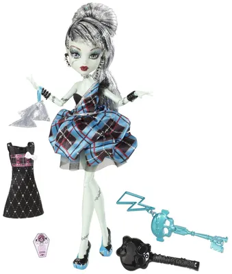 Купить кукла Monster High Фрэнки Штейн - Мрачный пляж T7988, цены на  Мегамаркет