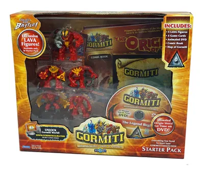 Gormiti collectible figures with cards 4 pieces different types,  recommended age 4+ - VMD parfumerie - drogerie