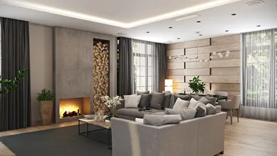 Дизайн гостиной в квартире и доме. 50 фото 2022-2023