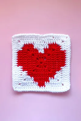 Crochet Granny Heart ❤ — Hooked by Robin