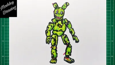 How to Draw Springtrap - FNAF - YouTube