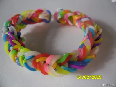 Браслет СПИРАЛЬ на РОГАТКЕ из резинок без станка | Bracelet Rainbow Loom  Tutorial | Olya Rainbow Olya Rainbow | Дзен