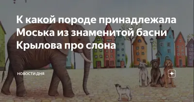 Какой породы была Моська из басни Крылова? Ответит только настоящий знаток  русского языка | Беречь речь | Дзен