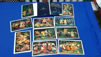 Иллюстрации к произведениям Н. В. Гоголя.. Комплект открыток.