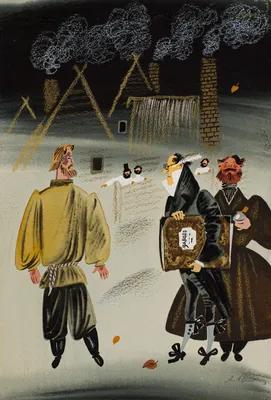 Иллюстрация к сказу П. Бажова «Медной горы хозяйка»