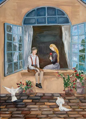 Рисунок Кай и Герда №103955 - «В мире литературных героев» (10.02.2024 -  15:13)