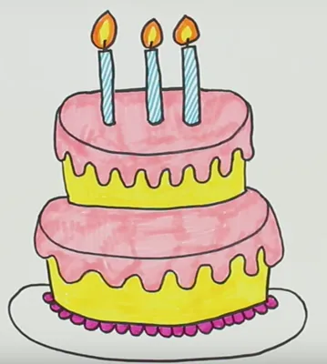Милые картинки для срисовки карандашом с днем рождения (16 шт)