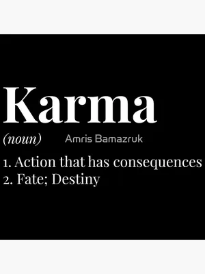 Karma definition print by aemmi | Posterlounge