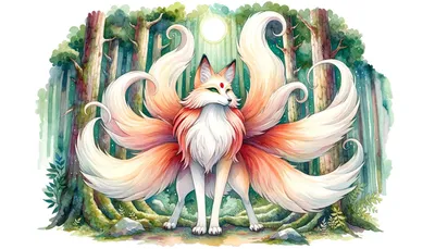 Kitsune nine tailed fox 狐\" Art Board Print for Sale by KyrillosVI |  Redbubble