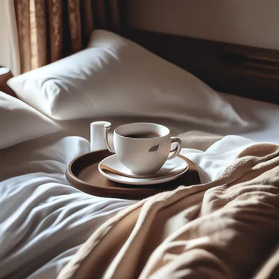 Утренний кофе в постель.» — создано в Шедевруме