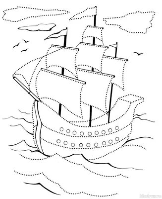 Корабль в стиле мультфильма, карта с переходом для ребенк, Preschool  деятельностью для детей, иллюстрацией вектора Иллюстрация штока -  иллюстрации насчитывающей детсад, воспитательно: 132723523