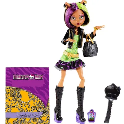 Кукла 'Клодин Вульф' (Clawdeen Wolf) с дополнительной одеждой, из серии 'Я  люблю моду', Monster High, Mattel [BBR85]