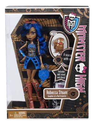 Кукла Monster High Робека Стим - Базовая с питомцем X3652