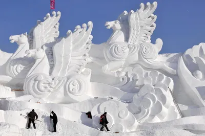 Фестиваль снега и льда в Харбине: зимняя сказка в центре города | Smapse