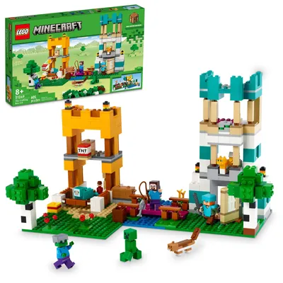 LEGO Minecraft The Crafting Box 4.0 21249 Building Toy Set, Custom-Build  Playset Featuring Classic Bricks, Figures and Game Accessories, Model  Guides Spark Creativity for 8 Year Old Kids - Walmart.com