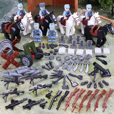 Лего солдаты Вторая Мировая Война 6 штук с оружием и атрибутами / лего  фигурки / солдаты на лошадях / военный конструктор - купить с доставкой по  выгодным ценам в интернет-магазине OZON (626627059)