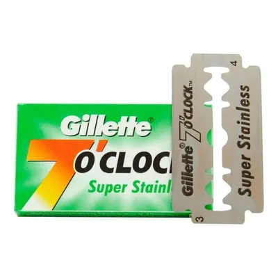 Сменные лезвия Gillette 7 O'Clock Super Stainless 5