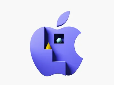 Логотип Apple, art, sketch, 3D, , …» — создано в Шедевруме