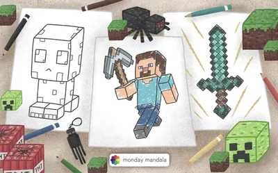 80 Minecraft Coloring Pages (Free PDF Printables)