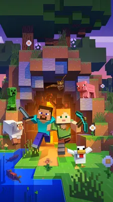 The new official minecraft wallpapers : r/iphonewallpapers