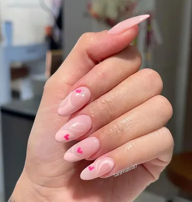 Маникюр на День святого Валентина 2024: 90+ идей | Heart nail designs, Gel  nails, Heart nails