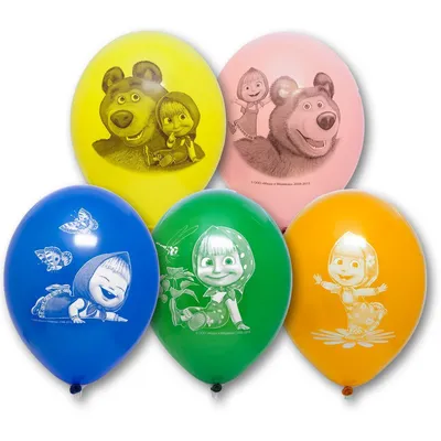 Купить шарики Воздушные шары мультфильма «Маша и Медведь» в Киеве, цена от  VIP Balloons