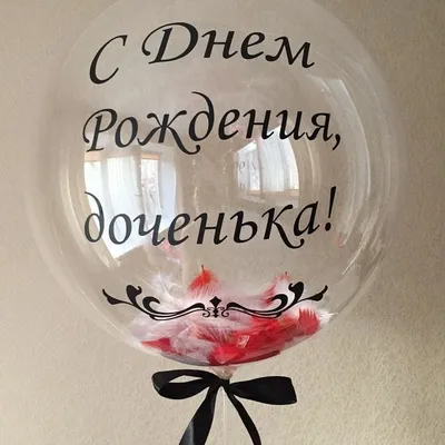 Шар с надписью на День Рождения дочери - купить с доставкой в Москве