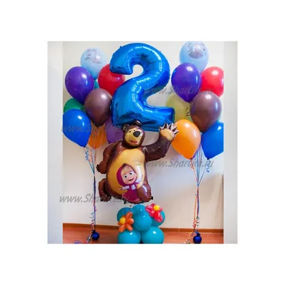 Воздушные шары с гелием \"С днем рождения от Минни\" купить недорого с  доставкой в Москве