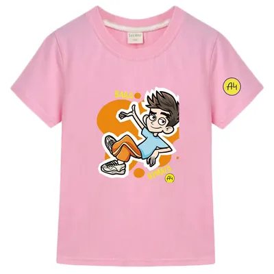Merch A4 T Shirt Kids Summer Clothes Boys мерч а4 Shirt Children's Clothing  Tops100% Cotton Casual а4 мерч Toddler Girl Tees