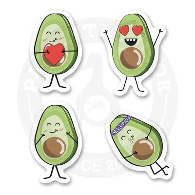 Avo-Catto Cute Funny Avocado Cat Pun by punnybone | Cute avocado, Cute  stickers, Cat puns