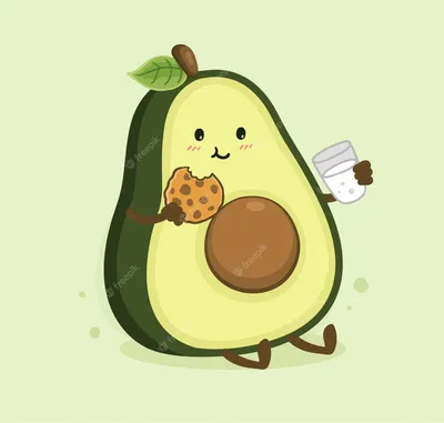 10/30/50/100Pcs Cute Avocado Stickers for Luggage Notebook Guitar  Stationery Water Bottle Kids Classic Toy Graffiti Sticker