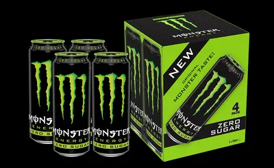 Monster Energy Drink 16 oz Can - Blue Dog Beverage