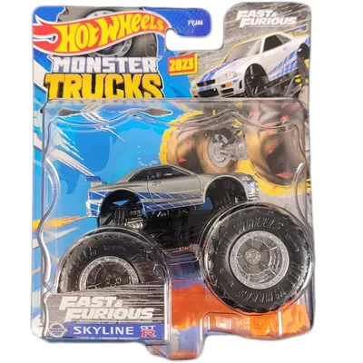 Машинка-внедорожник Hot Wheels Monster Trucks Fast and Furious Nissan  Skyline FYJ44-155 | hot-wheels.com.ua