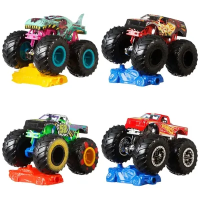 Hot Wheels: Monster Trucks. 1:64 машинка, в ассортименте: заказать  игрушечную модель машины по доступной цене в Алматы, Астане, Казахстане |  Интернет-магазин Meloman