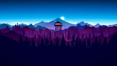 Скачать обои Firewatch в разрешении 1366x768 на рабочий стол