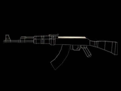 AK-47 Beast Imperial Gold - AK-47 - Counter-Strike: Global Offensive -  Weapon models - Source Warehouse (HL2) - Cross Fire