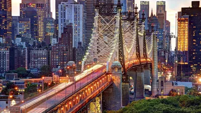 Картинка на рабочий стол new york, east river, usa, queensboro bridge, nyc, new  york city, нью-йорк, manhattan 1366 x 768