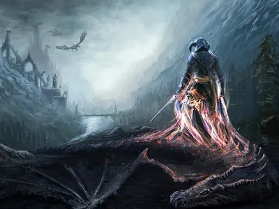 10 красивых артов по The Elder Scrolls V: Skyrim на рабочий стол | Косой  переулок | Дзен