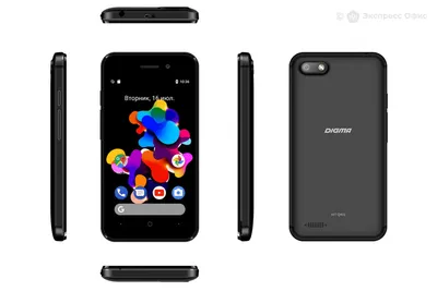 Смартфон Digma Q401 3G HIT 8Gb 1Gb черный моноблок 3G 2Sim 4\" 480x800  Android 7.0 2Mpix 802.11 b/g/n GSM900/1800 GSM1900 TouchSc MP3 FM microSD  max32Gb Черный — купить в Москве, цены в