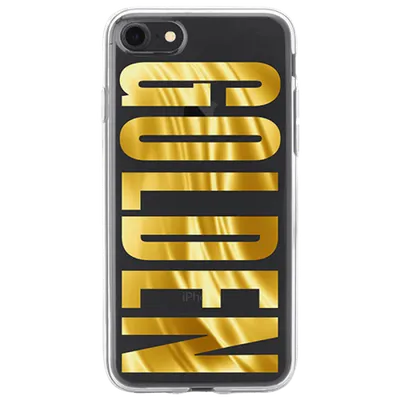 Купить Чехол для телефона с фамилией именем № 1012 Надпись (Имя, фамилия)  на золотом фоне (шрифт Fusion) в Минске
